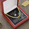 To My Son from Dad Necklace, Adult Silver Men Chain Necklace, Son Christmas Present, Message for Son