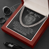 Men Adult Silver Chain Necklace, To My King You Are My Everything Chain Necklace Gift For Husband