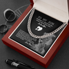 To My Son from Dad Necklace, Adult Silver Men Chain Necklace, Son Christmas Present, Message for Son