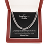 Brother of the Bride Cuban Link Chain, Bride to Brother Gifts, Gifts for Brother of the Bride