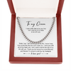 To my Groom Cuban Chain Necklace