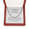 Gift for Boyfriend, Cuban Chain Necklace for Boyfriend from Girlfriend, Meaningful Anniversary Gift for Boyfriend