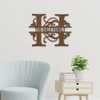 Family Letter metal wall art