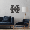 Family Letter metal wall art