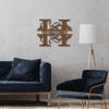 Family Letter metal wall art