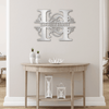 Family Letter metal wall art