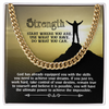 Gifts For Men, Silver Adult Chain Necklace, Birthday Gifts For Friend, Encourage Message Card