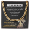 Anniversary Gift for Husband, DaBass Husband Necklace from Wife