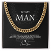 Anniversary gifts Jewelry To My Man Necklace For Husband Boyfriend gift for him Birth Month Cuban Link Chain Necklace