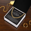 To My Man Promise Necklace, Silver Adult Necklace for Him, Romantic Jewelry for Boyfriend/Husband