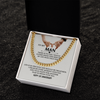 To My Man Cuban Chain Necklace Gift, Romantic 1st Anniversary Gifts For Him, Jewelry For Men, Husband Gifts
