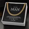 Anniversary gifts Jewelry To My Man Necklace For Husband Boyfriend gift for him Birth Month Cuban Link Chain Necklace
