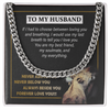Anniversary Gift for Husband, DaBass Husband Necklace from Wife