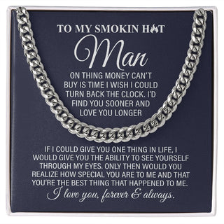Cuban Link Chain Necklace, My Man Find You Sooner Cuban Link Chain Necklace Gift For Him