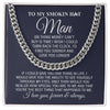 Cuban Link Chain Necklace, My Man Find You Sooner Cuban Link Chain Necklace Gift For Him