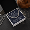 Apology Necklace Gift for Him, Apology Gift for Boyfriend, Sorry Gift For Boyfriend, Silver Men Adult Necklace