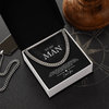 Anniversary gifts Jewelry To My Man Necklace For Husband Boyfriend gift for him Birth Month Cuban Link Chain Necklace