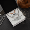 To My Man Cuban Chain Necklace Gift, Romantic 1st Anniversary Gifts For Him, Jewelry For Men, Husband Gifts