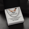 To My Man Cuban Chain Necklace Gift, Romantic 1st Anniversary Gifts For Him, Jewelry For Men, Husband Gifts