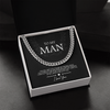 Anniversary gifts Jewelry To My Man Necklace For Husband Boyfriend gift for him Birth Month Cuban Link Chain Necklace