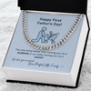 First Father's Day Gift Necklace, 1st Fathers Day Gift from Wife and Baby, Gift For Father, Dad Gift Ideas