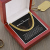 Riding Partner Gift, Cuban Link Chain Necklace For My Boyfriend, Gift For Husband, Riding Partner Gift For Man, Motorcyclist