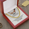 To My Man Cuban Chain Necklace Gift, Romantic 1st Anniversary Gifts For Him, Jewelry For Men, Husband Gifts