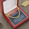 Big Brother Cuban Chain Necklace, Brother Gift Ideas, Big Brother Gifts, Meaning Gift For Big Brother, To My Brother Gift.