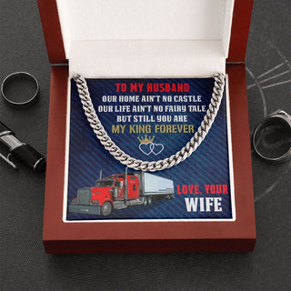 Anniversary gifts For Truck Lover Jewelry To My Husand Trucker Driver Necklace For Husband truck driver gift for him