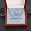 First Father's Day Gift Necklace, 1st Fathers Day Gift from Wife and Baby, Gift For Father, Dad Gift Ideas