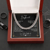 Boyfriend Men Necklace, Valentine Day Gift Idea, Gift for Boyfriend Silver Necklace From Girlfriend, The Love I Want