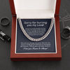 Apology Necklace Gift for Him, Apology Gift for Boyfriend, Sorry Gift For Boyfriend, Silver Men Adult Necklace