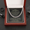 Grandson Gift from Grandma, Grandson Cuban Link Chain Necklace, Meaningful Gift for Grandson