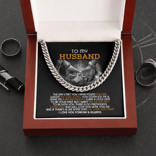 Anniversary gifts Jewelry To My Husband Necklace For Husband gift for him Birth Month Cuban Link Chain Necklace