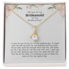 Will You Be My Bridesmaid, Bridesmaid Proposal Necklace with Message Card, Wedding Gifts