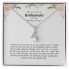 Will You Be My Bridesmaid, Bridesmaid Proposal Necklace with Message Card, Wedding Gifts