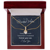 Groom to Mother Gift, Son to Mother on Wedding Day Necklace for Women, Adults Size