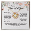 To My Bonus Mom Necklace, Bonus Mom Jewelry, Gift for Stepmom, Foster Mom - Featuring Necklace With Meaningful Message Card, Gift for Birthday, Mother's Day