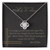 To My Amazing Mother In Law Love Knot Necklace Gift Necklace for Women