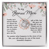 To My Bonus Mom Necklace, Bonus Mom Jewelry, Gift for Stepmom, Foster Mom - Featuring Necklace With Meaningful Message Card, Gift for Birthday, Mother's Day
