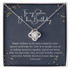 Love Knot Necklace, Happy Birthday Sister Gift Necklace for Women, Adults Size