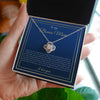 Bonus Mom Necklace, Step Mom Gift for Christmas, Birthday & Mother's Day, Message Card from Daughter or Son to Stepmom