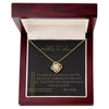 To My Amazing Mother In Law Love Knot Necklace Gift Necklace for Women