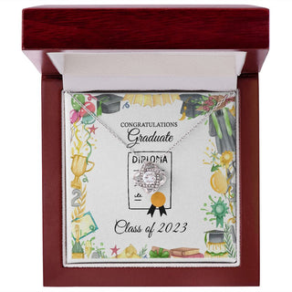 Class of 2023 Graduate Gift Love Knot Necklace