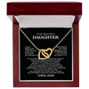 To My Beautiful daughter Necklace, daughter Gift from Dad Birthday Graduation Gift, Christmas Gift for Her, Happy Graduation 2023