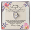 Daughters Birthday Gift with Message Card, Valentines Gifts for Daughter Necklace for Women, Adults Size