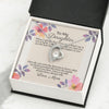 Daughters Birthday Gift with Message Card, Valentines Gifts for Daughter Necklace for Women, Adults Size