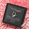 Gift for Daughter from Dad, Father Daughter Necklace for Women, Adults Size