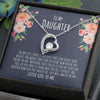 Gift For Daughter From Dad, Moon and Back Necklace, Sterling Silver, Father Daughter Jewelry, Gifts For Daughter