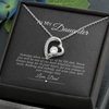 Gift for Daughter from Dad, Father Daughter Necklace for Women, Adults Size
